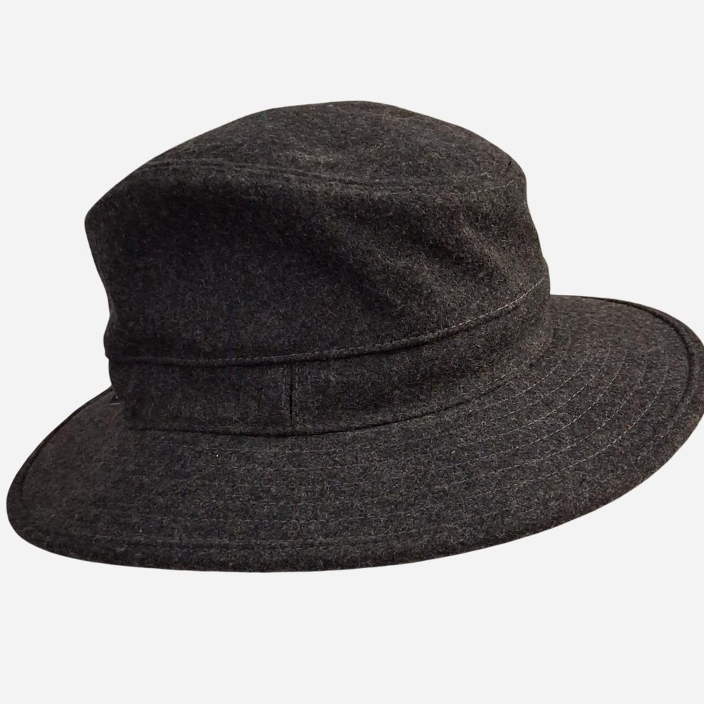 Mens Sunday Afternoons Gray Wool & Rayon Bucket Hat with Adjustable Strap
